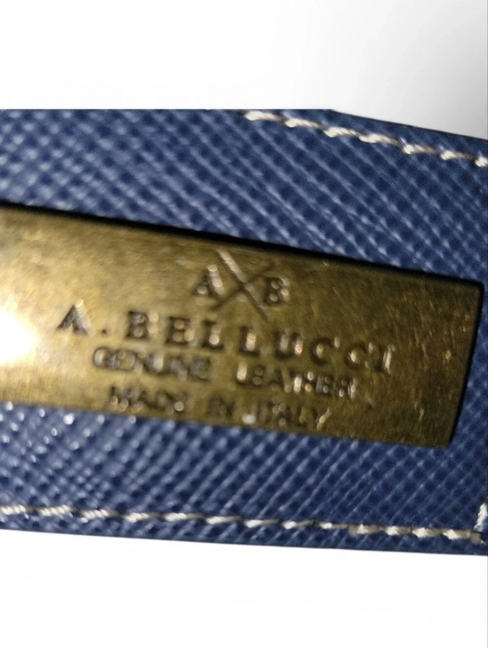NWT A. Bellucci Blue Satchel with Gold Hardware W/ Convertible Crossbody Strap.